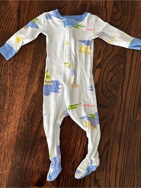 The Beaufort Bonnet Company night night footie cabana print